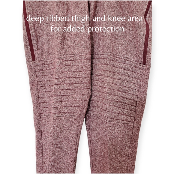 Rebel Minds Mens Burgandy Space-dye Sweatpants Activewear size LG - Picture 3 of 5